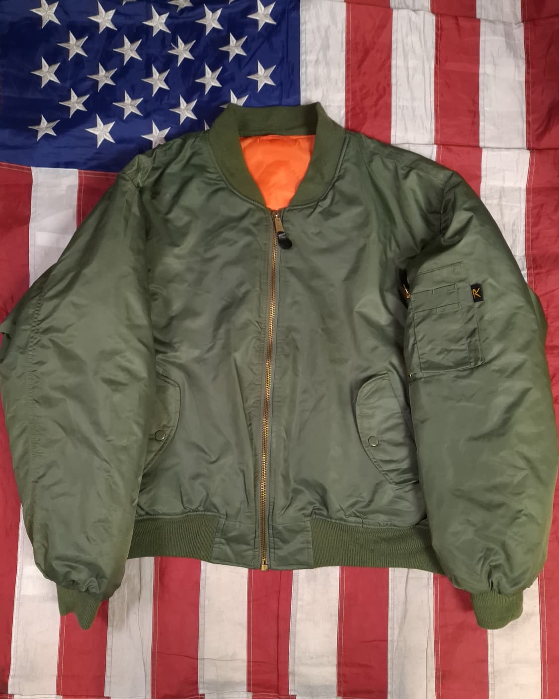 오리지날 로스코 베트남전 미공군 민수용 MA-1 봄버 자켓 상품이미지3