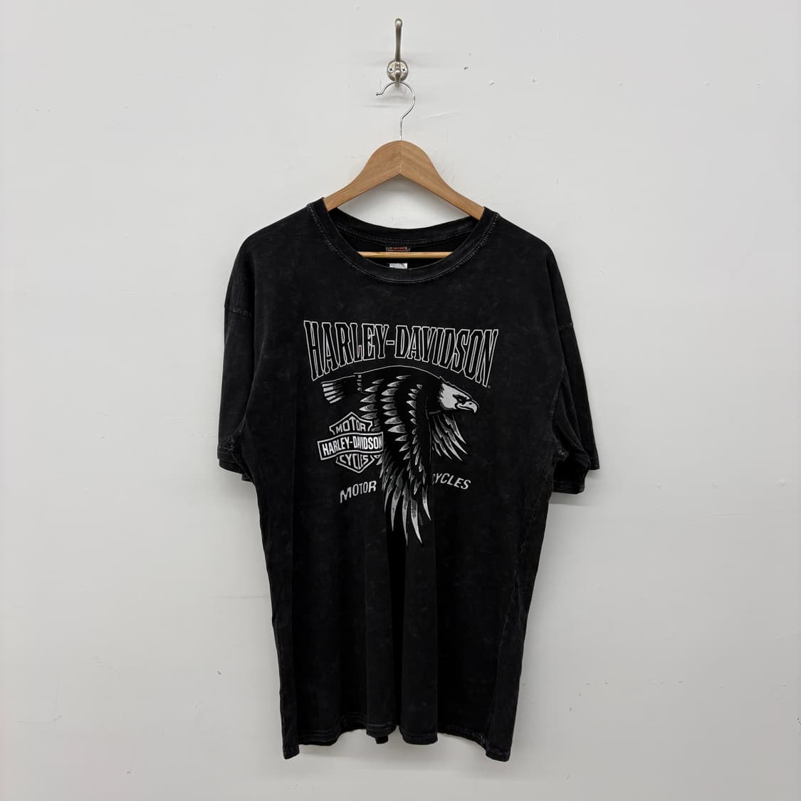 할리데이비슨 블랙 워싱 티셔츠 남성 XL 상품이미지1