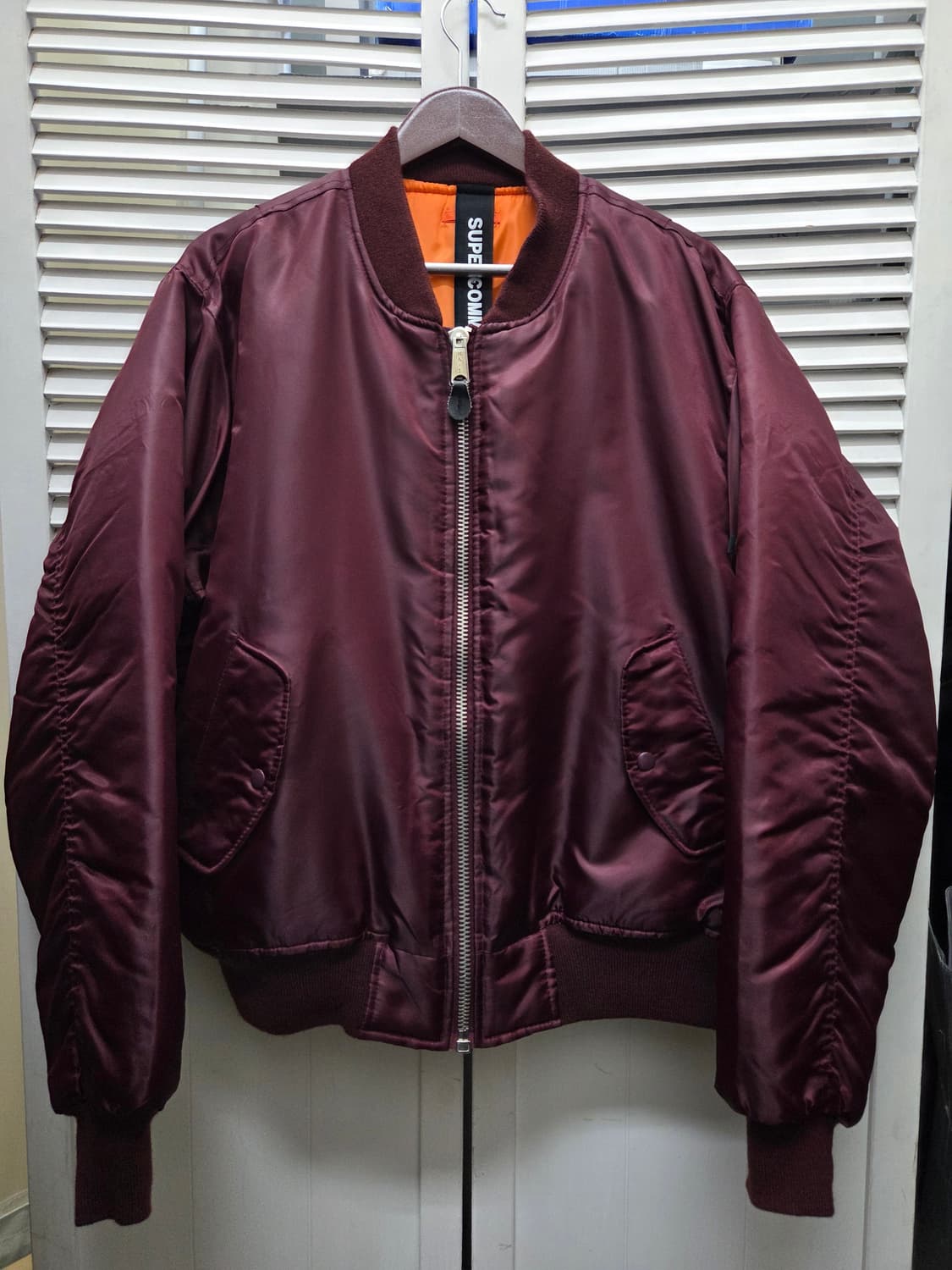 슈퍼콤마비 핸드패인팅 MA-1 항공 점퍼 상품이미지1