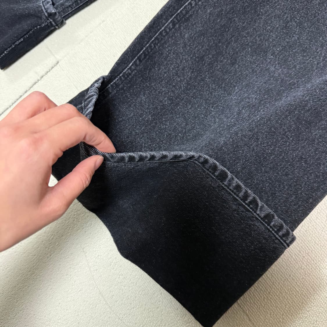 Crying girl 흑청 진 상품이미지10