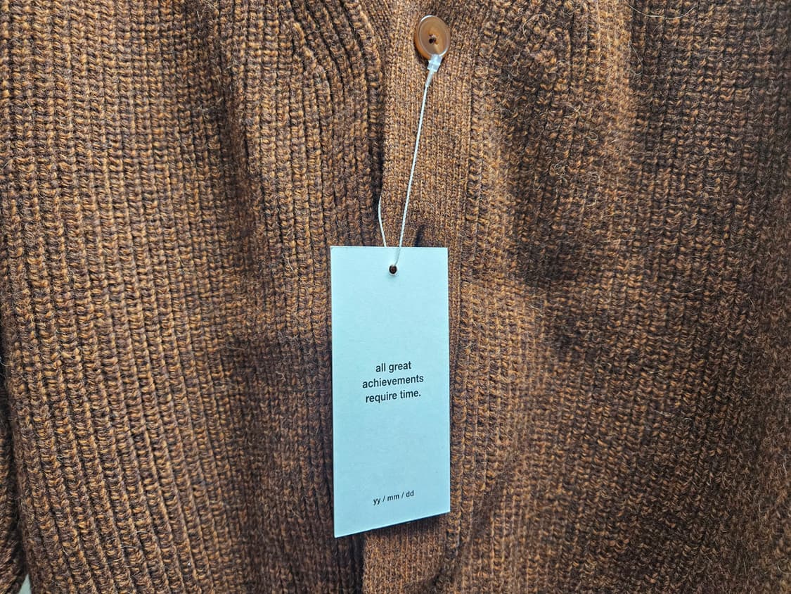 이얼즈어고 로버울 가디건 브라운 두꺼운 버전 L사이즈 상품이미지3