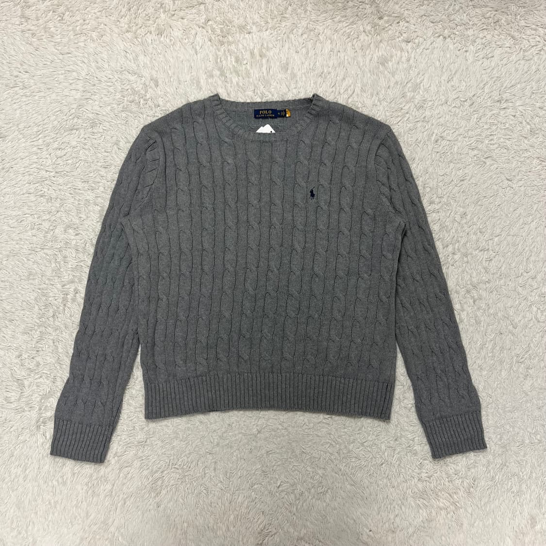 Polo Ralph Lauren grey cable knit 상품이미지4