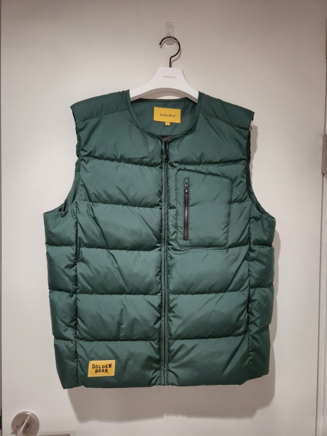 [골든베어] 라운드 풀집업 다운베스트 L 상품이미지1