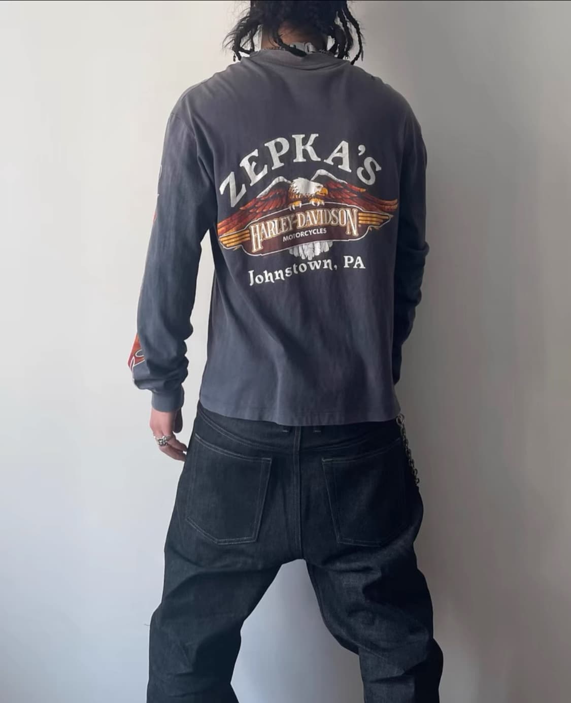 빈티지 할리데이비슨 딜러쉽 롱슬리브 티셔츠 (1983년) 상품이미지7