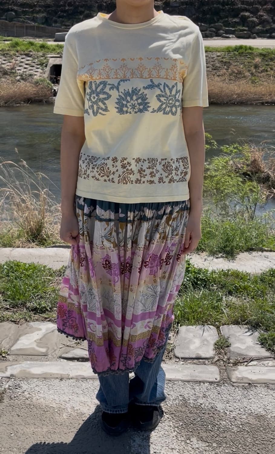 모리걸 옐로우 티셔츠 상품이미지2