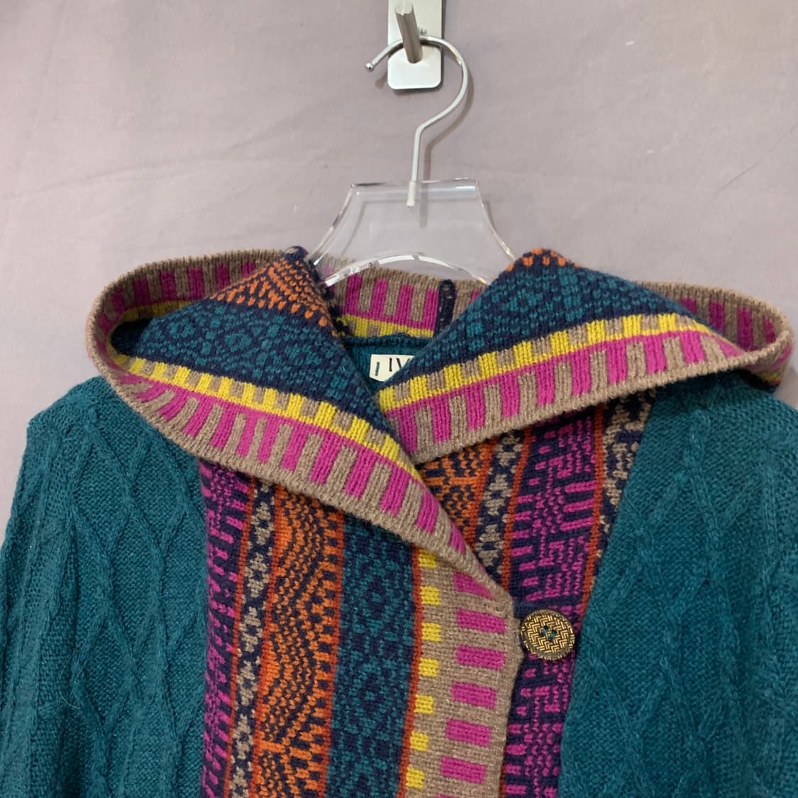 40 IVKO 모리 에스닉 히피 후드 롱 니트 가디건 코트 상품이미지4