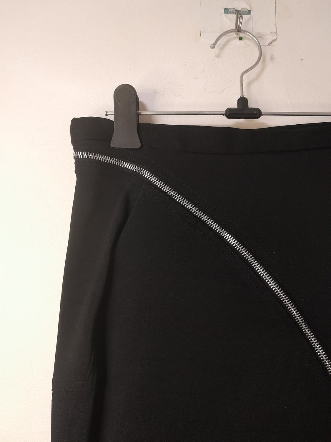 릭오웬스 울실크 지퍼 Aircut 스커트 38 상품이미지4