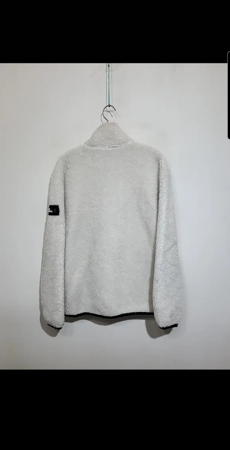 (L) 내셔널지오그래픽 후리스 점퍼 화이트 뽀글이 플리스 와펜자켓 상품이미지7