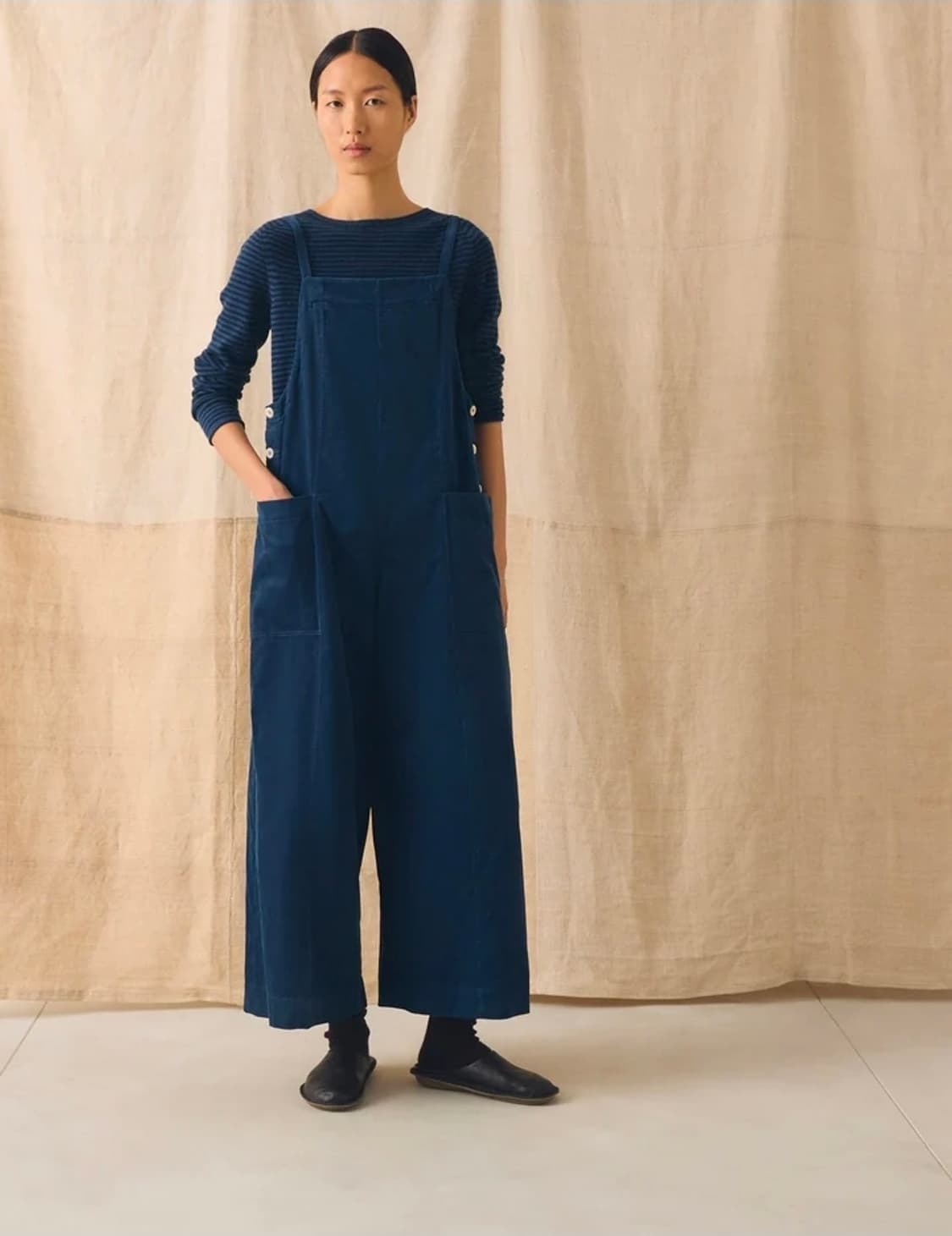 TTopp 데님 멜빵 바지 S 상품이미지3