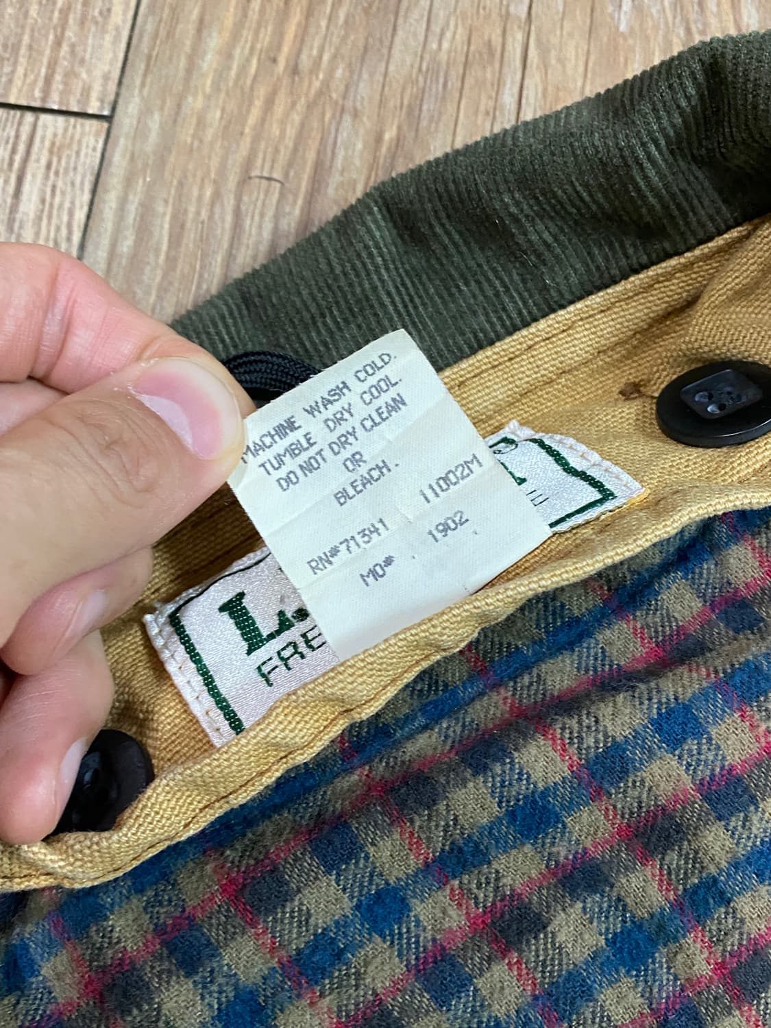 80s 엘엘빈 캔버스 라이너 헌팅 필드 초어자켓 브라운 M 상품이미지5