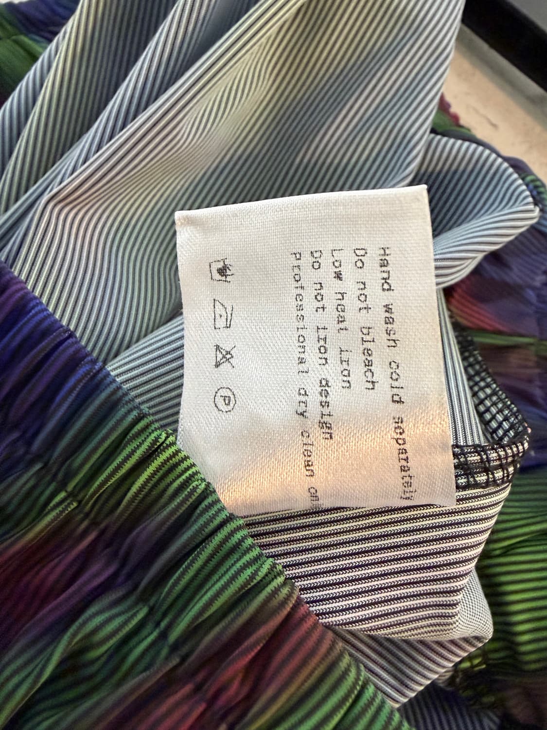 Enzo Blues 패턴 와이드 팬츠 L 상품이미지5