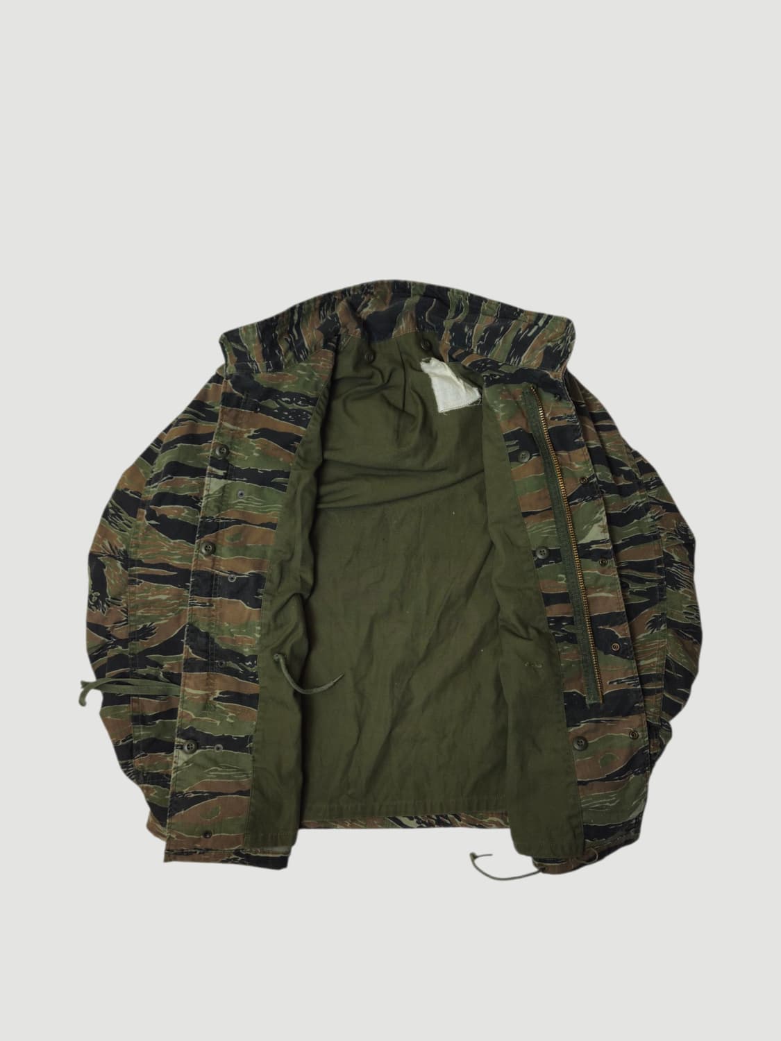 1980's 타이거 카모 M-65 필드자켓 L M65 상품이미지5