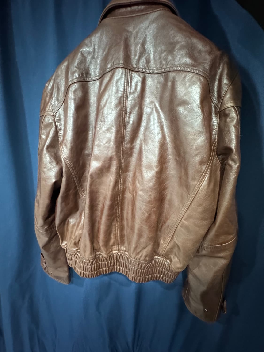 엘무드 블레이즈 카우하이드 레더 자켓 번트브라운 상품이미지2