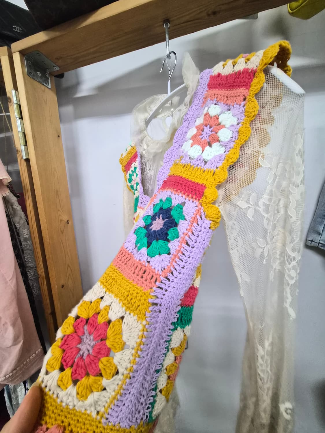 오일릴리 핸드  크로셰 니트 베스트 상품이미지3