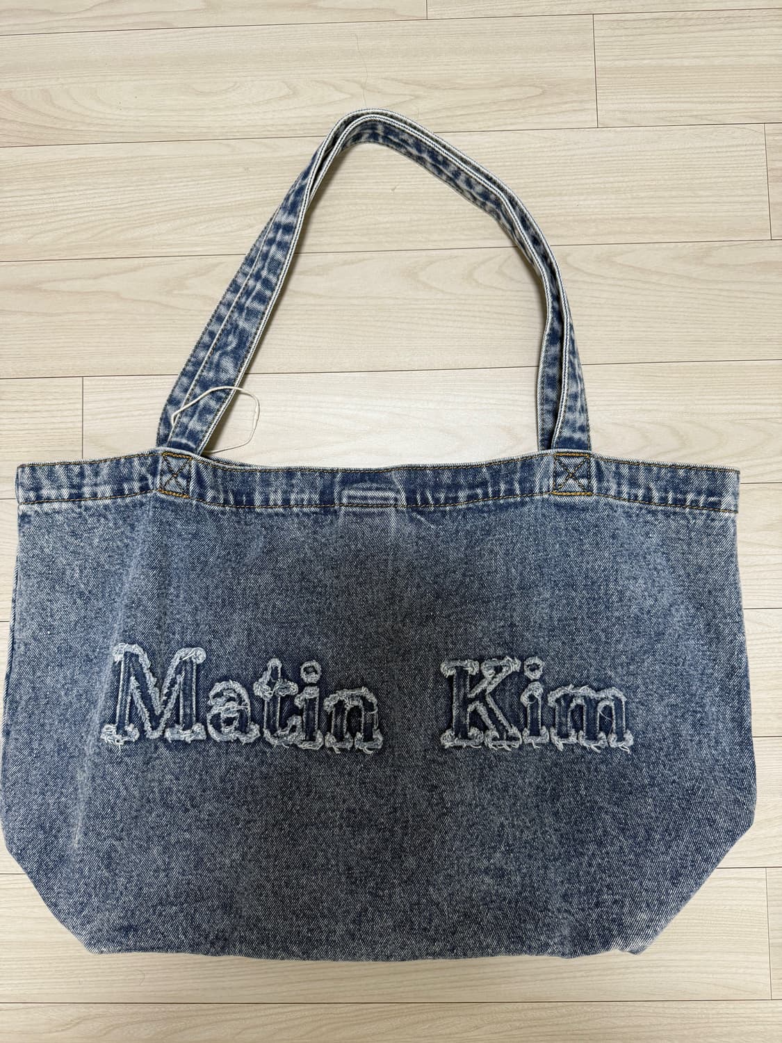 Matin Kim 마뗑킴 데님 토트백 블루 상품이미지1