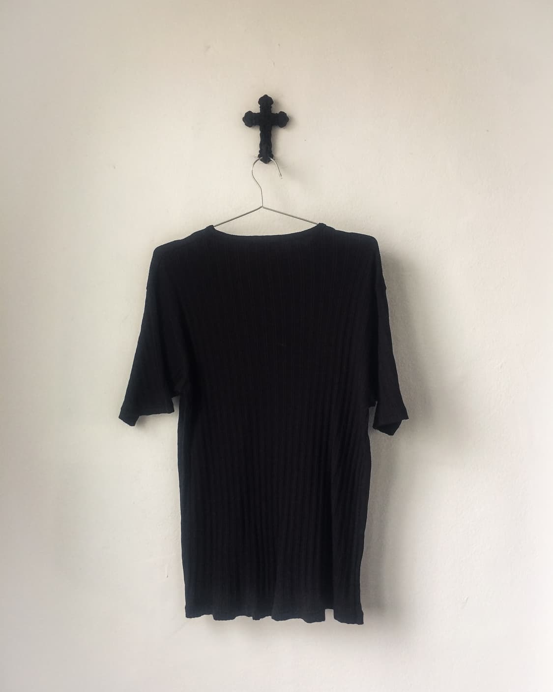 Lettering printing ribbed t shirt 상품이미지3
