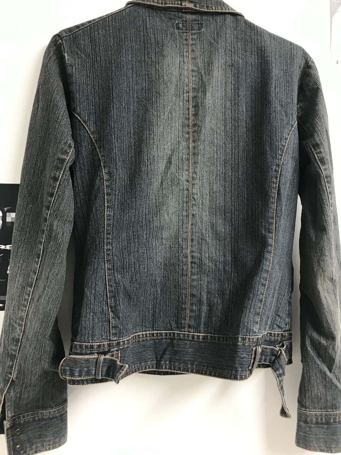 00s neck buckle denim jacket 상품이미지4