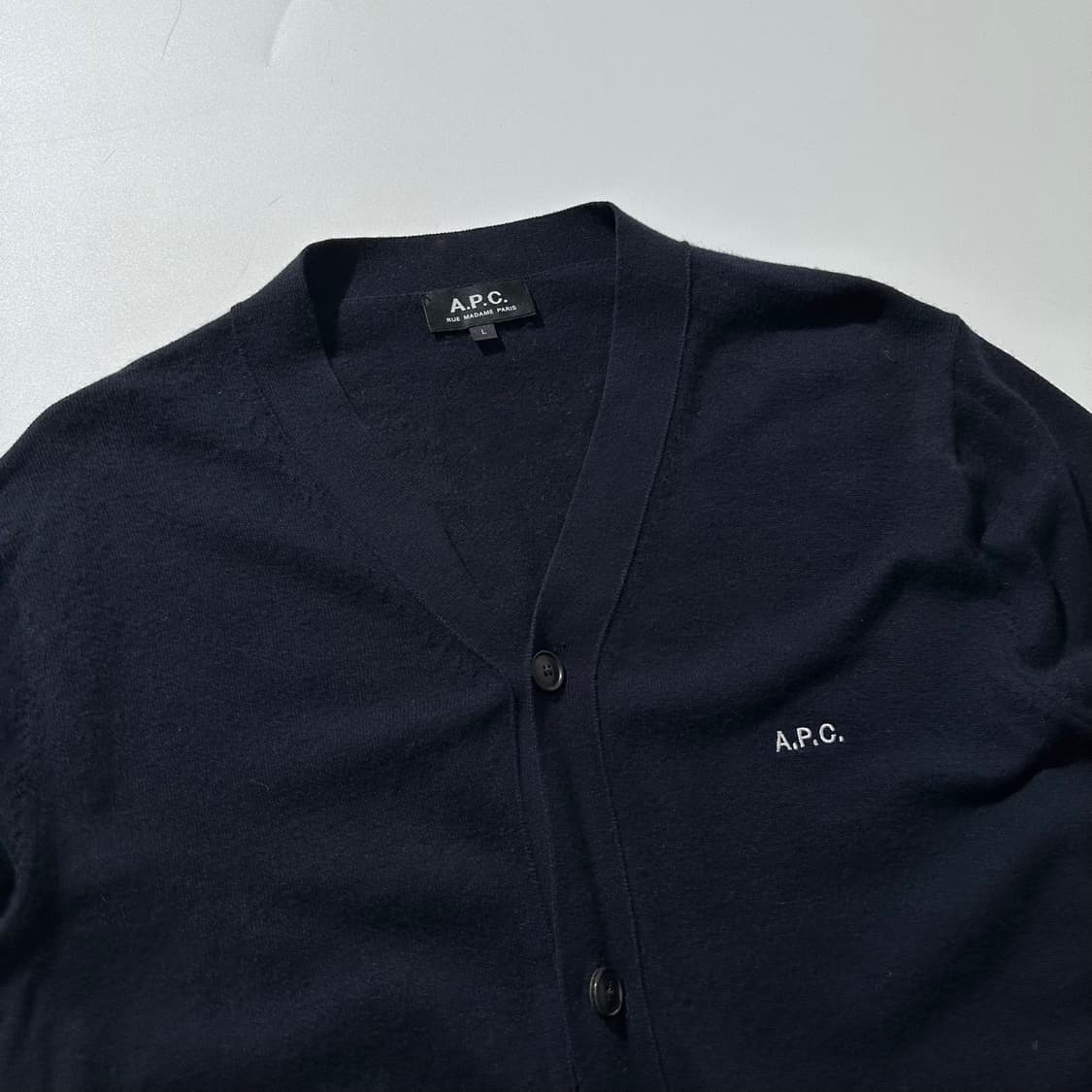 (매장판) 아페쎄 리플레이 로고 가디건 상품이미지4