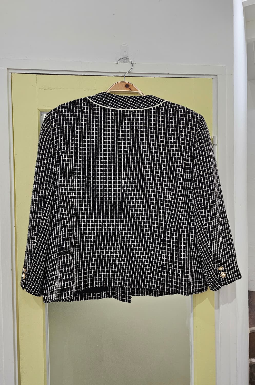 Japan 블랙 트위드 울마 혼방 숏자켓 상품이미지5