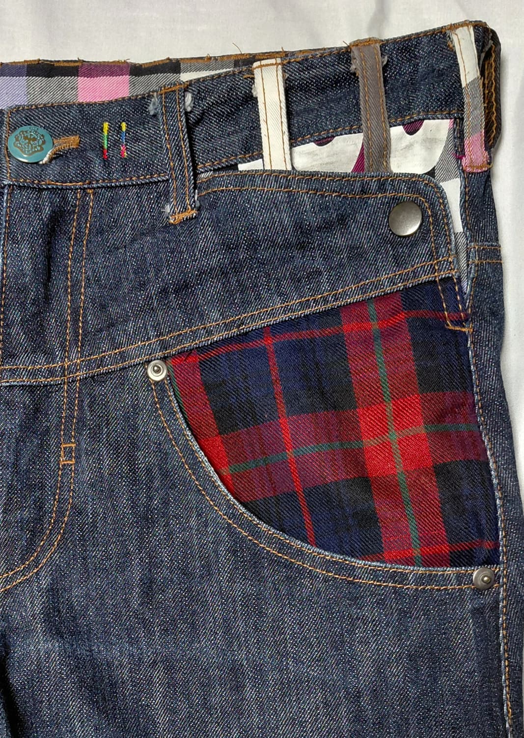 [M] UP-START Removal 하라주쿠 펑크 디테일 데님 팬츠 상품이미지3