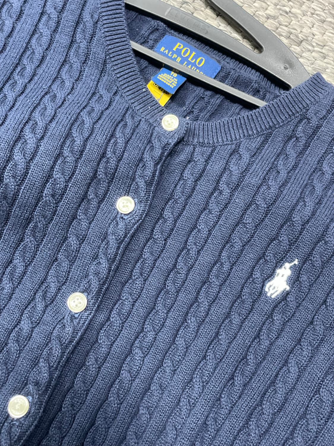 폴로 랄프 로렌 여성용 케이블 니트 가디건 상품이미지3