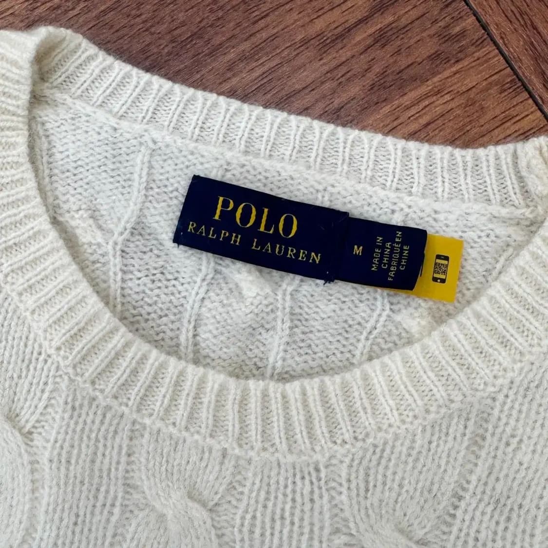 여성용 M 폴로 랄프로렌 캐시미어 케이블 라운드 니트 상품이미지6