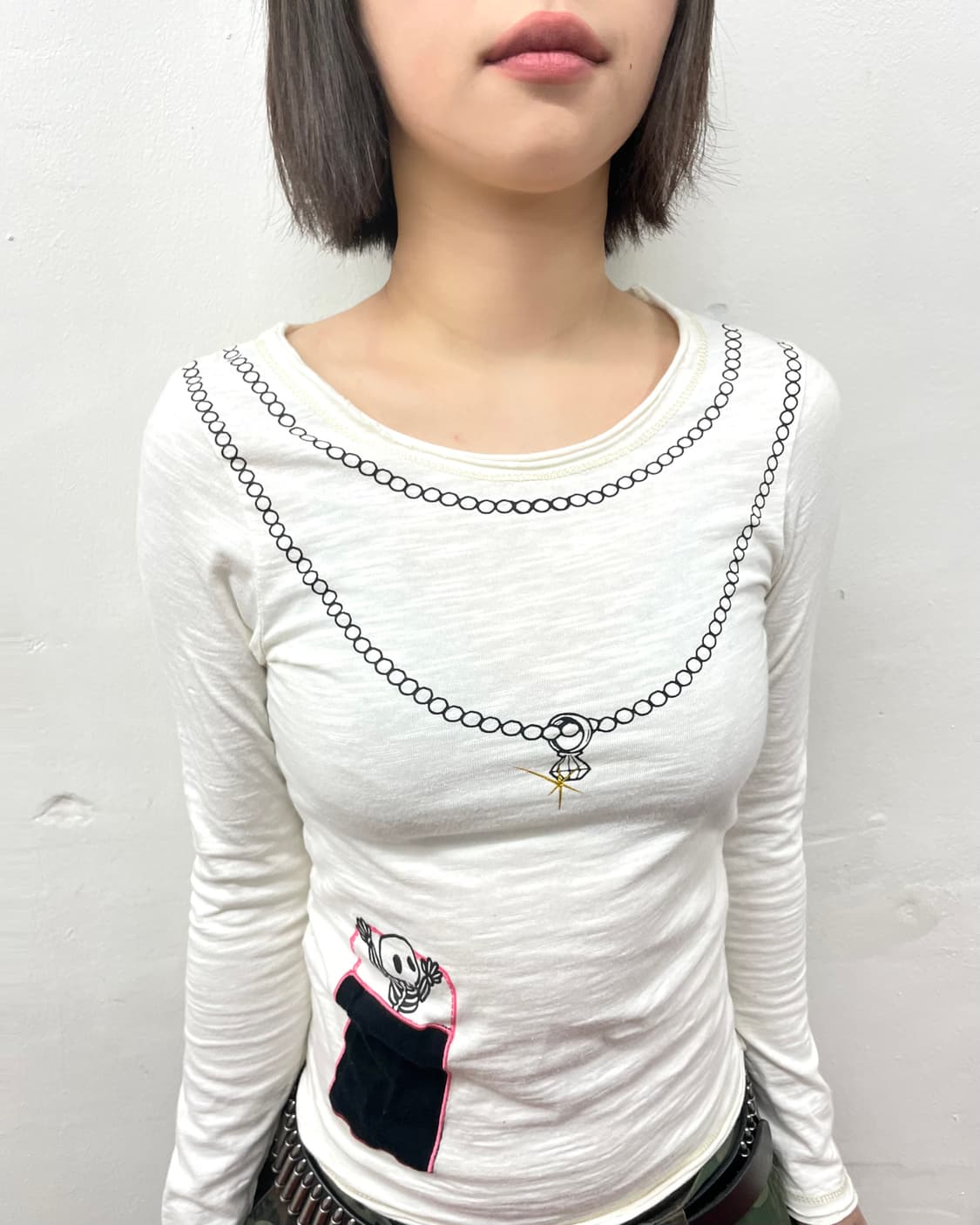 Skull pocket necklace long sleeve  상품이미지4