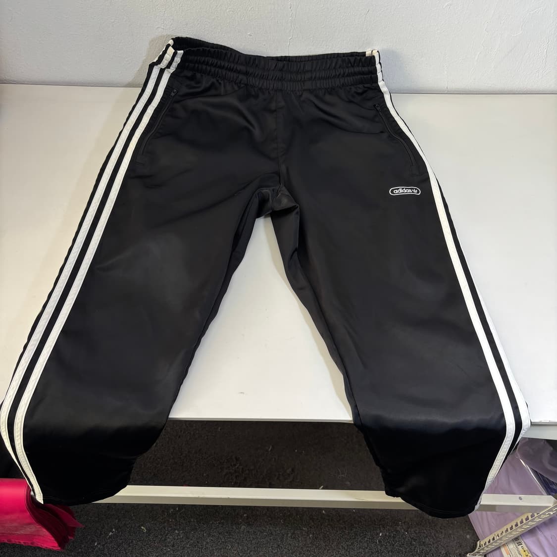 우먼L 아디다스오리지날 검흰 삼선 져지 세인트 파이어버드 트랙팬츠 상품이미지2
