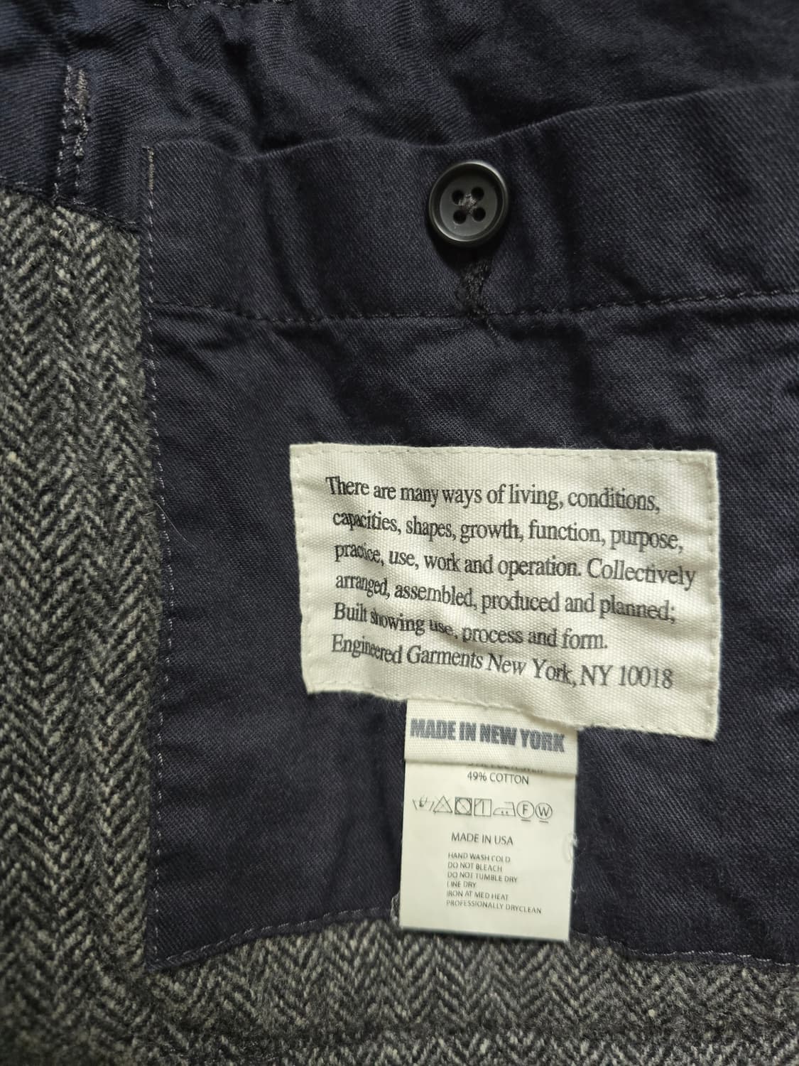 엔지니어드가먼츠 베드포드 17AW 울리치 M 상품이미지2