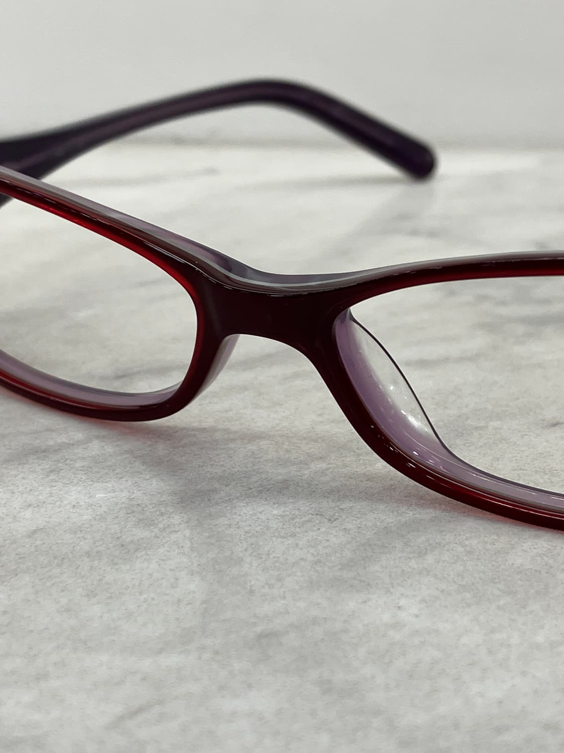 캘빈클라인 CK 레드 퍼플 소프트 스퀘어 뿔테 안경 상품이미지5