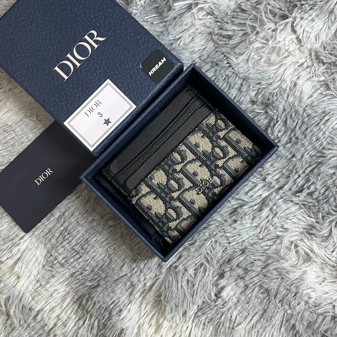 디올 오블리크 카드지갑 베이지 풀박스 상품이미지1