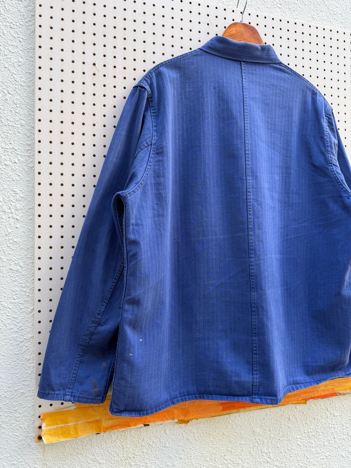 1970s FRENCH INK BLUE HBT 헤링본트윌 프렌치워크자켓 상품이미지8