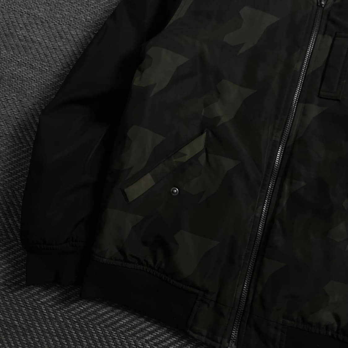 폴햄 퀄팅 누빔 카모 블루종 자켓o 4153 상품이미지3