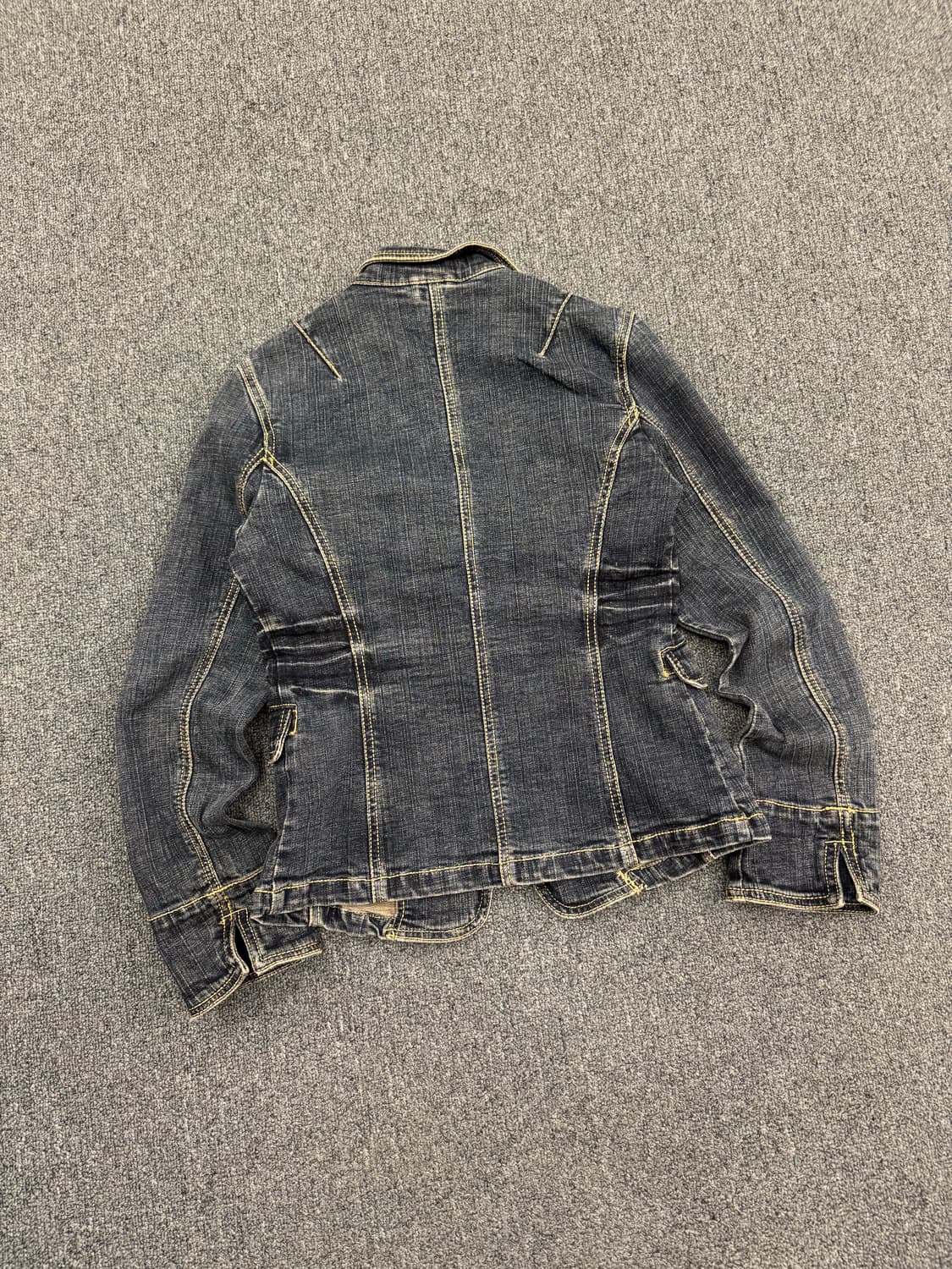 2)Japanese vintage 워싱 여성 데님 블레이저 자켓 상품이미지4