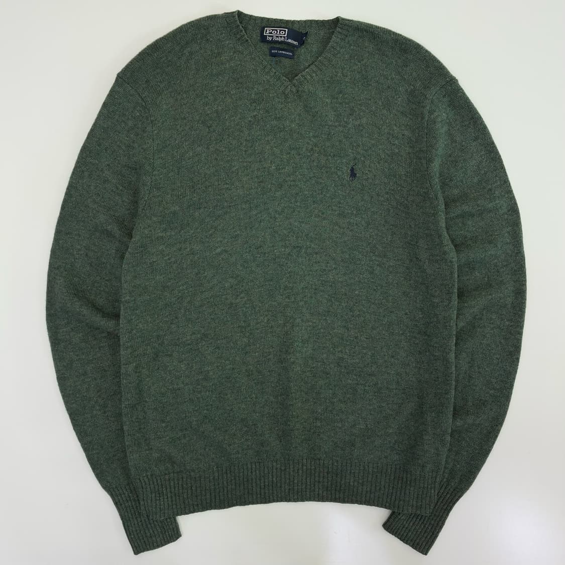 Polo  폴로 랄프로렌 자수 딥그린 램스울 니트 상품이미지1