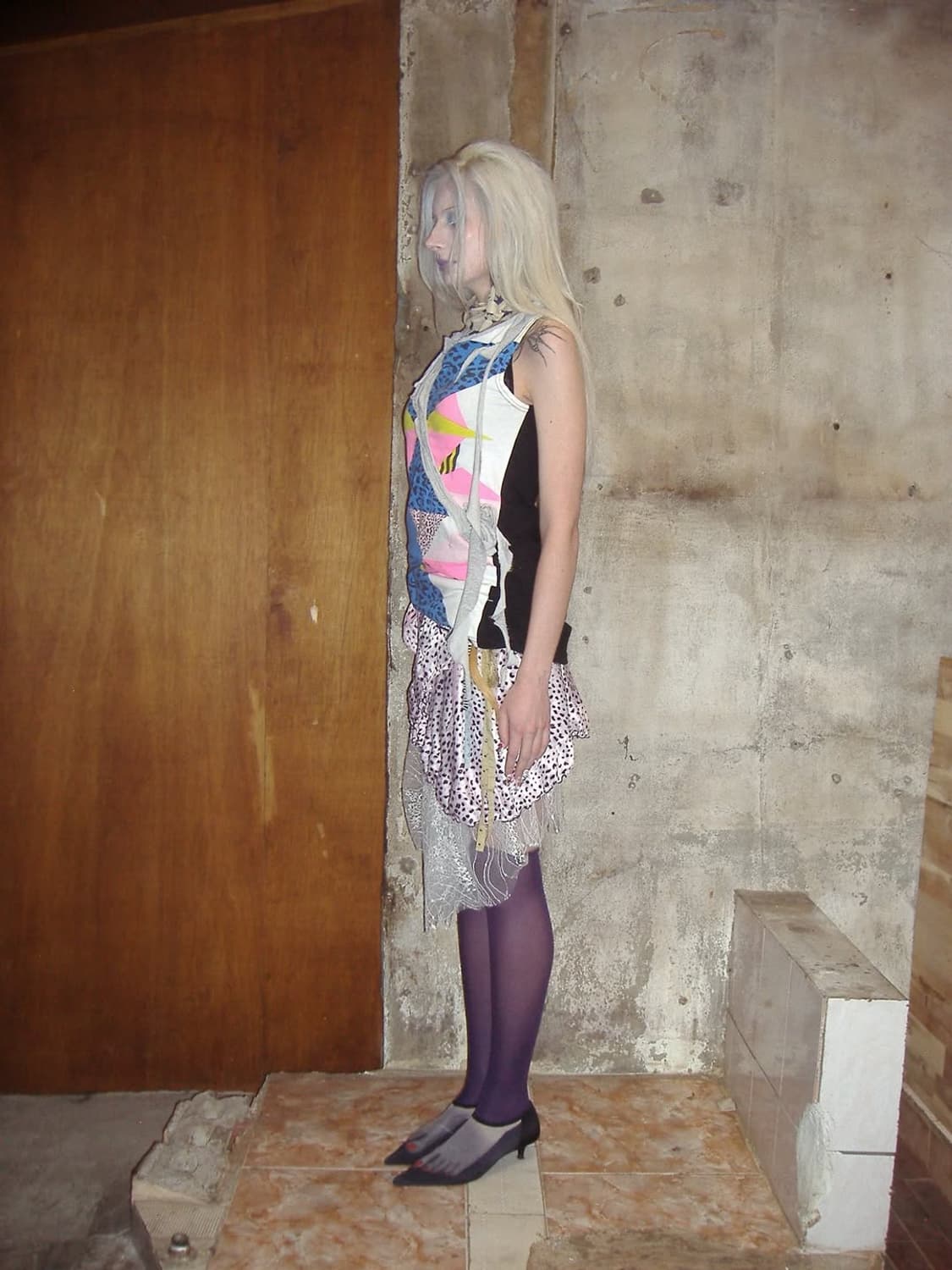 Geometric-pattern sleeveless top 상품이미지2