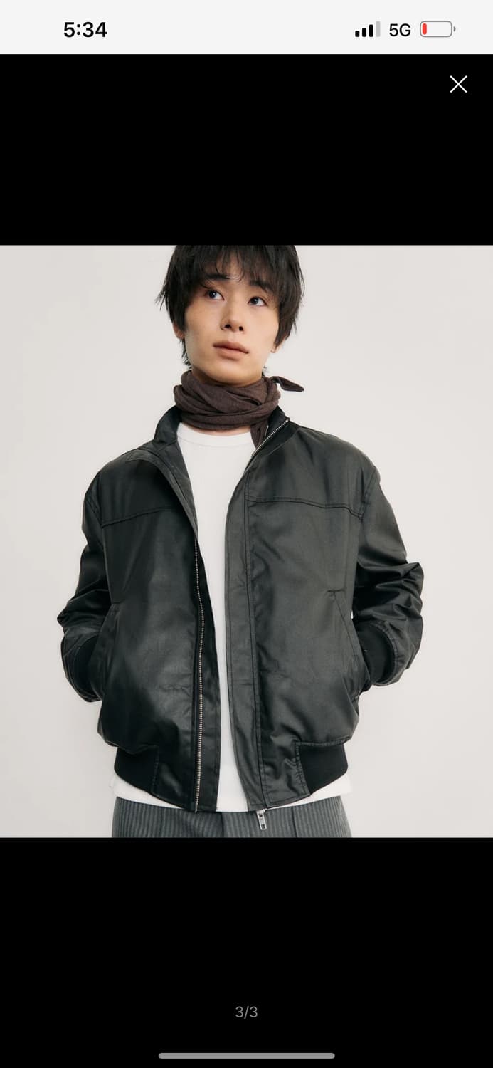 Lundy 어반 크롭 왁스 자켓 상품이미지2