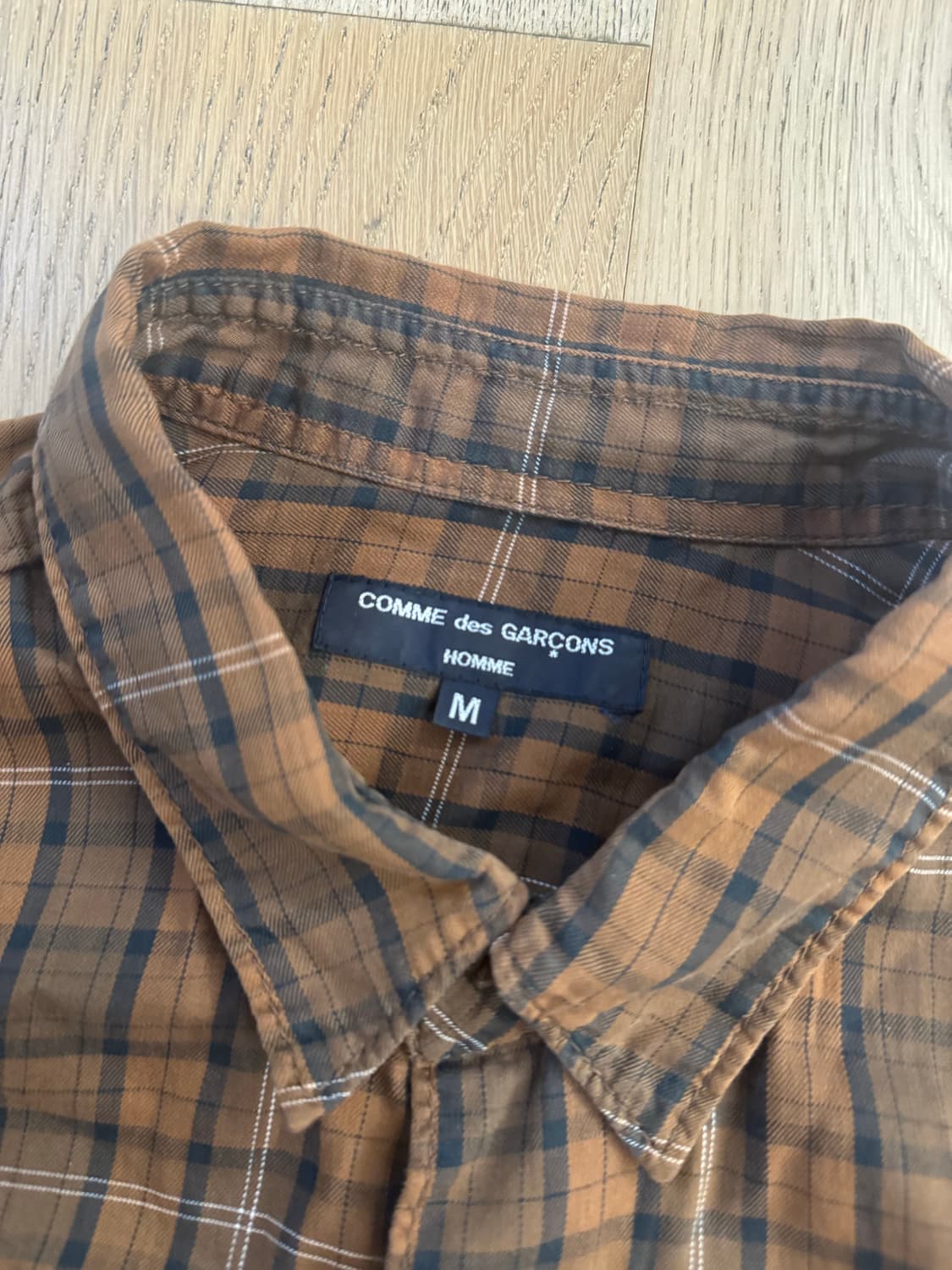 꼼데가르송 옴므 체크 셔츠 상품이미지3
