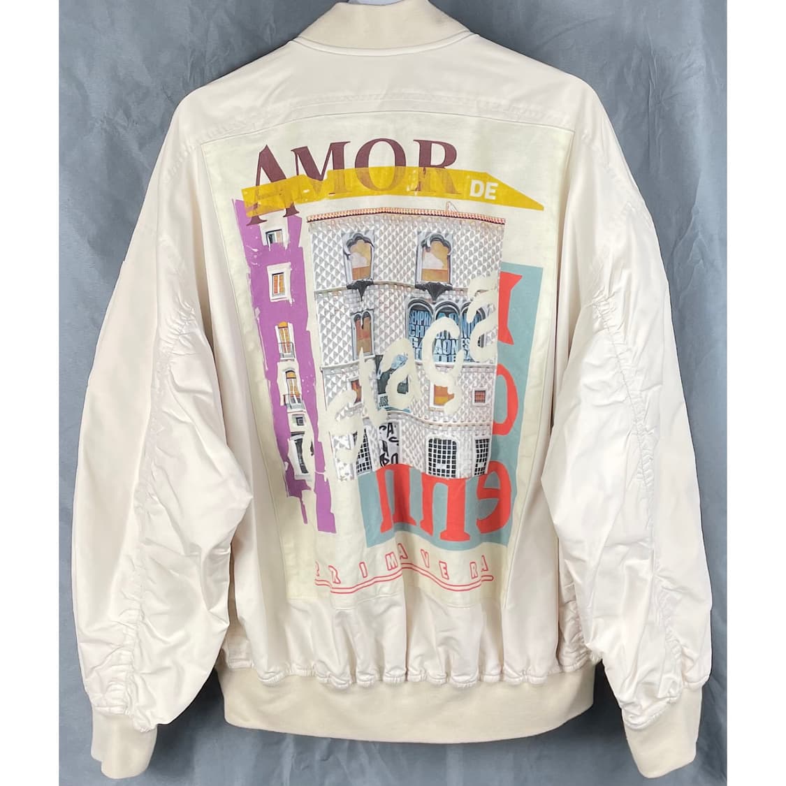 [F] 타임 AMOR 백프린팅 오버핏 MA-1 마원 항공점퍼 상품이미지2