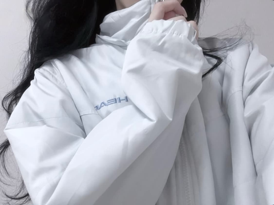 일본빈티지 HEAD 헤드 소다맛 청량 시나모롤깔 아방핏 기모 바람막이 상품이미지1