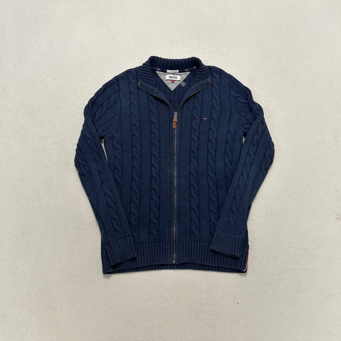 Tommy Hilfiger navy knit zip-up 상품이미지4