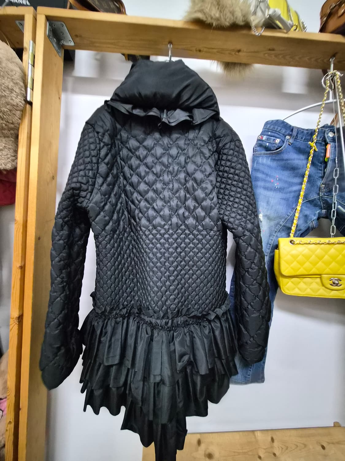 프릴 퀼팅 간절기패딩 상품이미지4