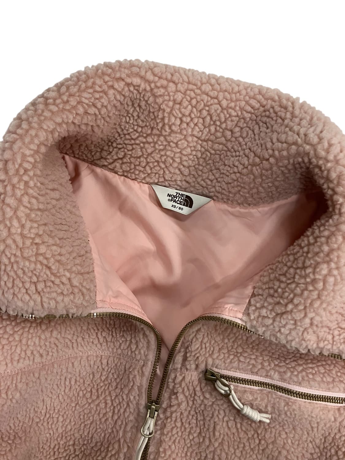 노스페이스 플리스 자켓 핑크 XS 상품이미지3