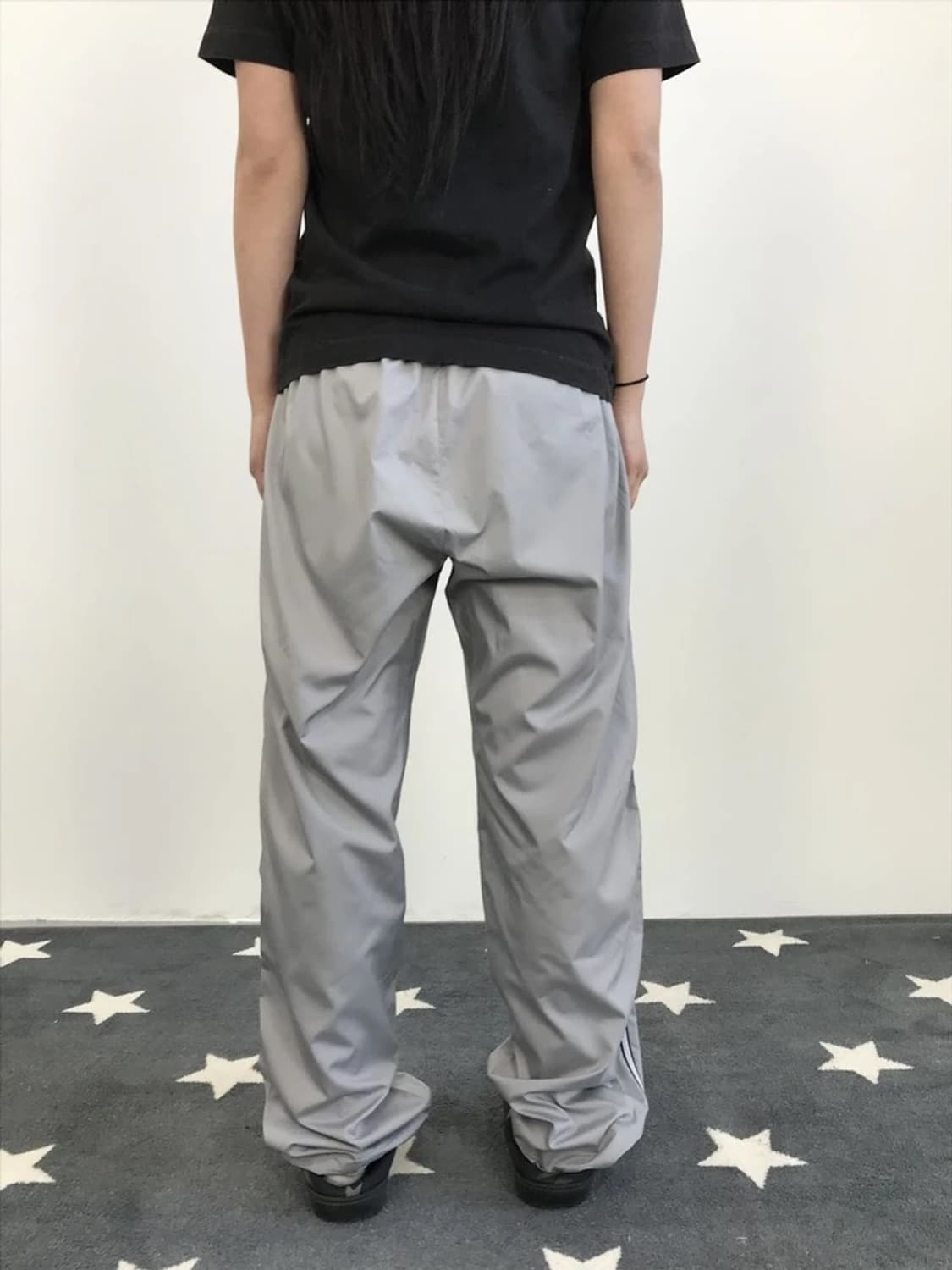 Adidas Grey 3 Stripe Woven Track Pants 상품이미지3