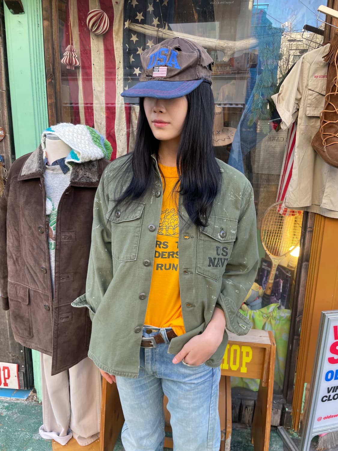 70s US NAVY OG-107 Utility Shirt 상품이미지1