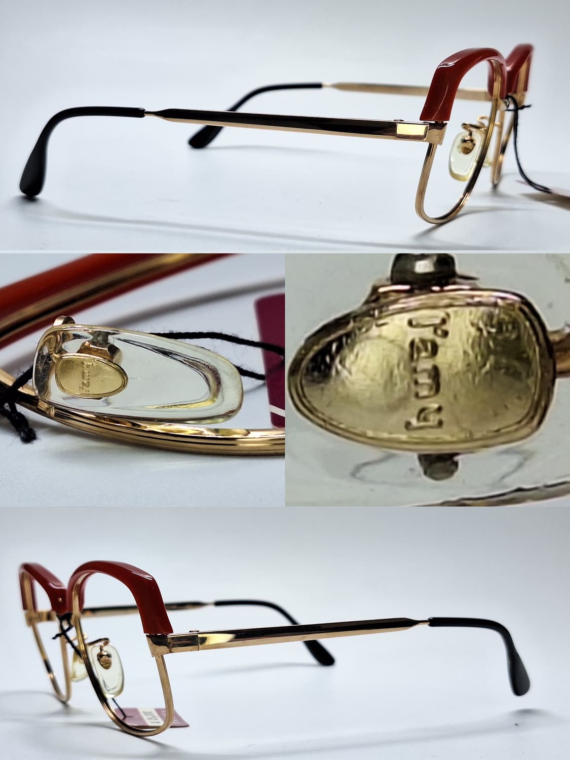 프랑스제 빈티지 데드스톡 미사용/LAMY CORINNE 하금테 금장 안경 상품이미지5