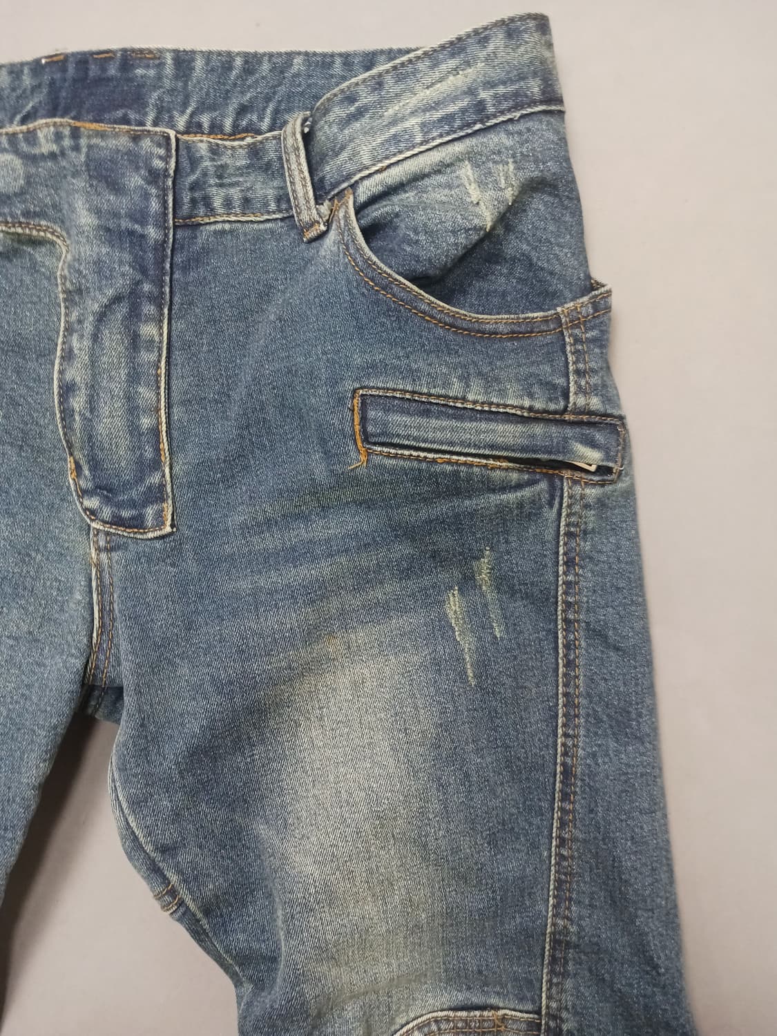 [32] 발망 지퍼디자인 바이커진 청바지 상품이미지4