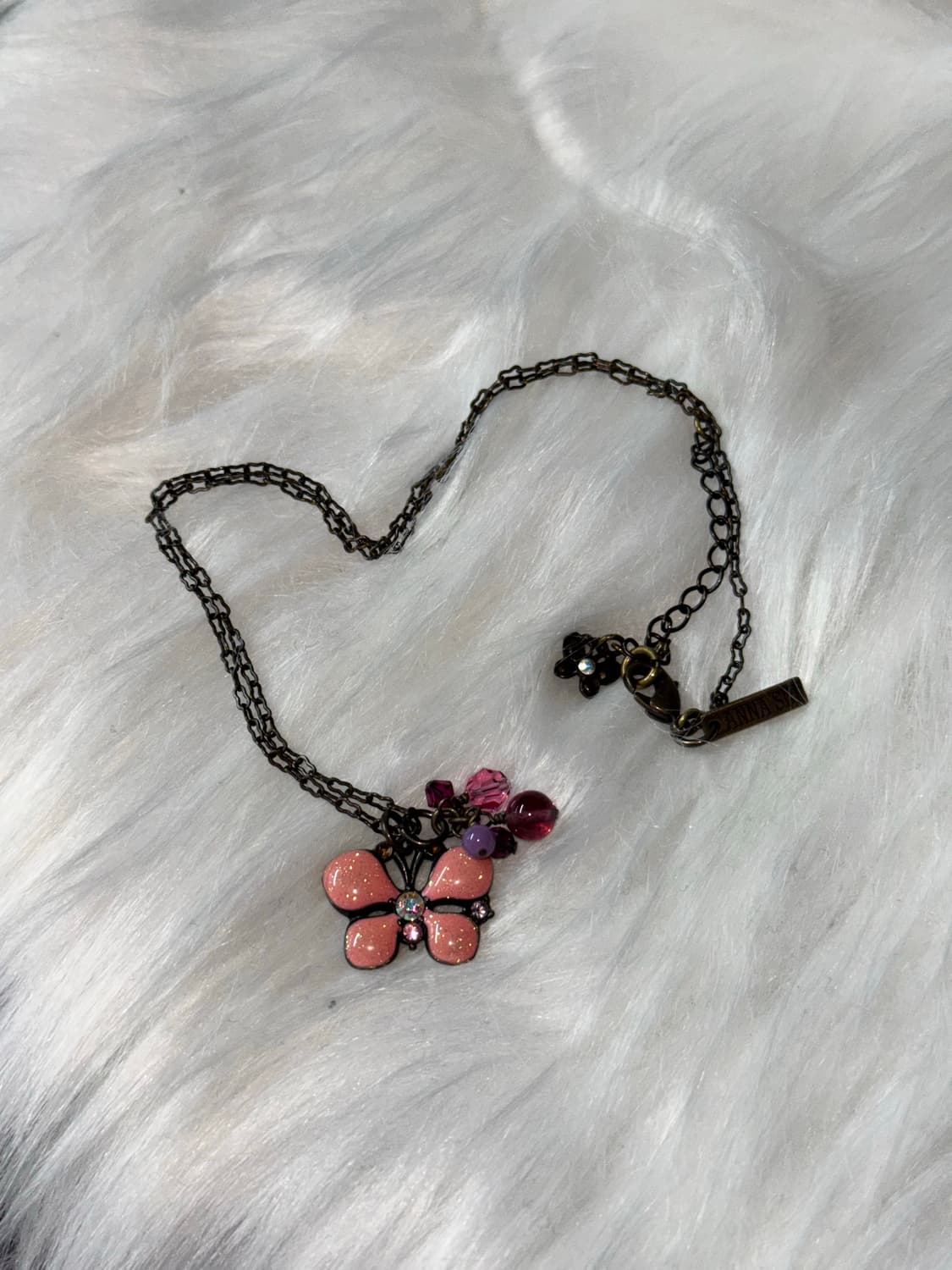ANNA SUI 안나수이 나비 디테일 플라워 목걸이 상품이미지2