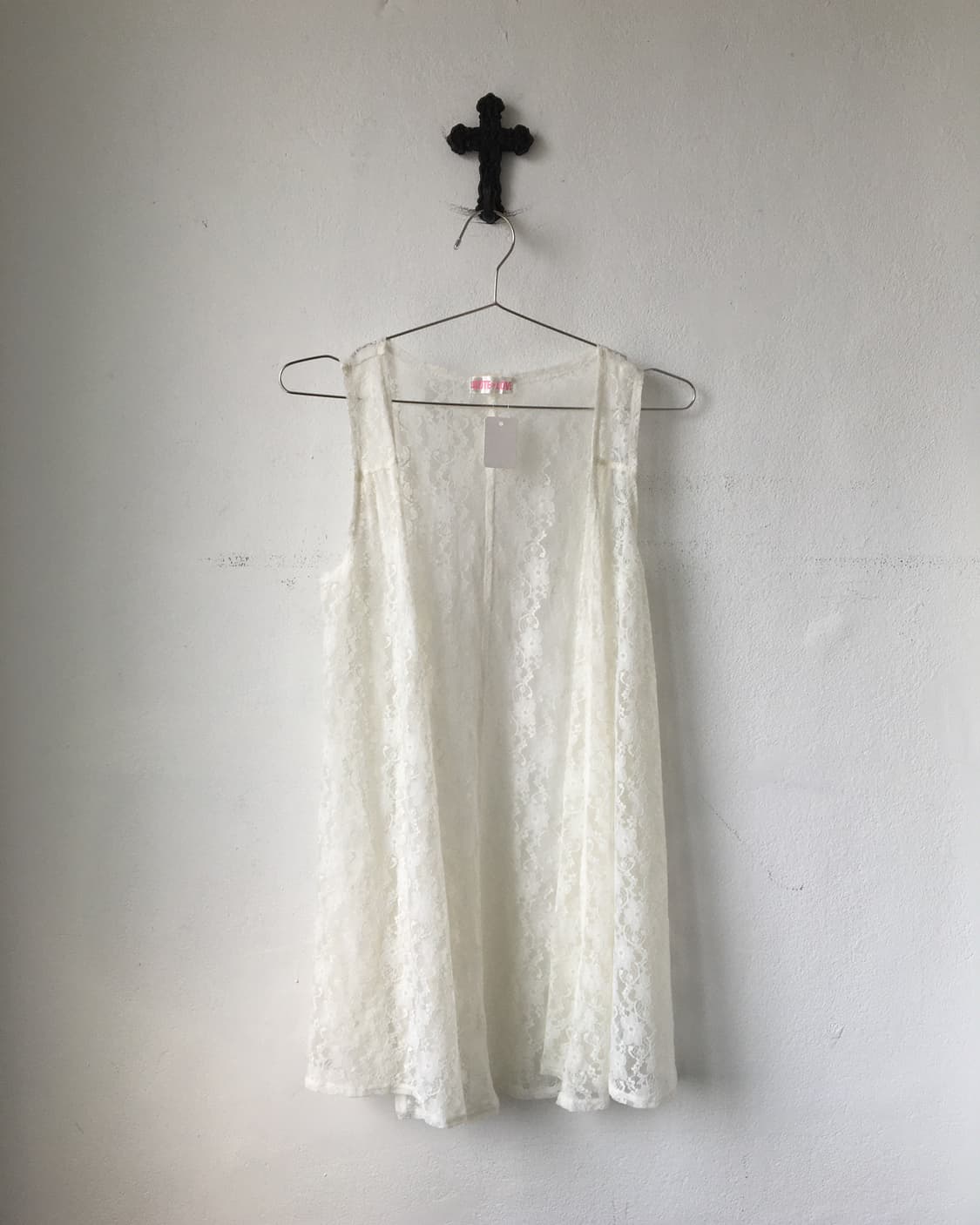 Lace open vest 상품이미지1