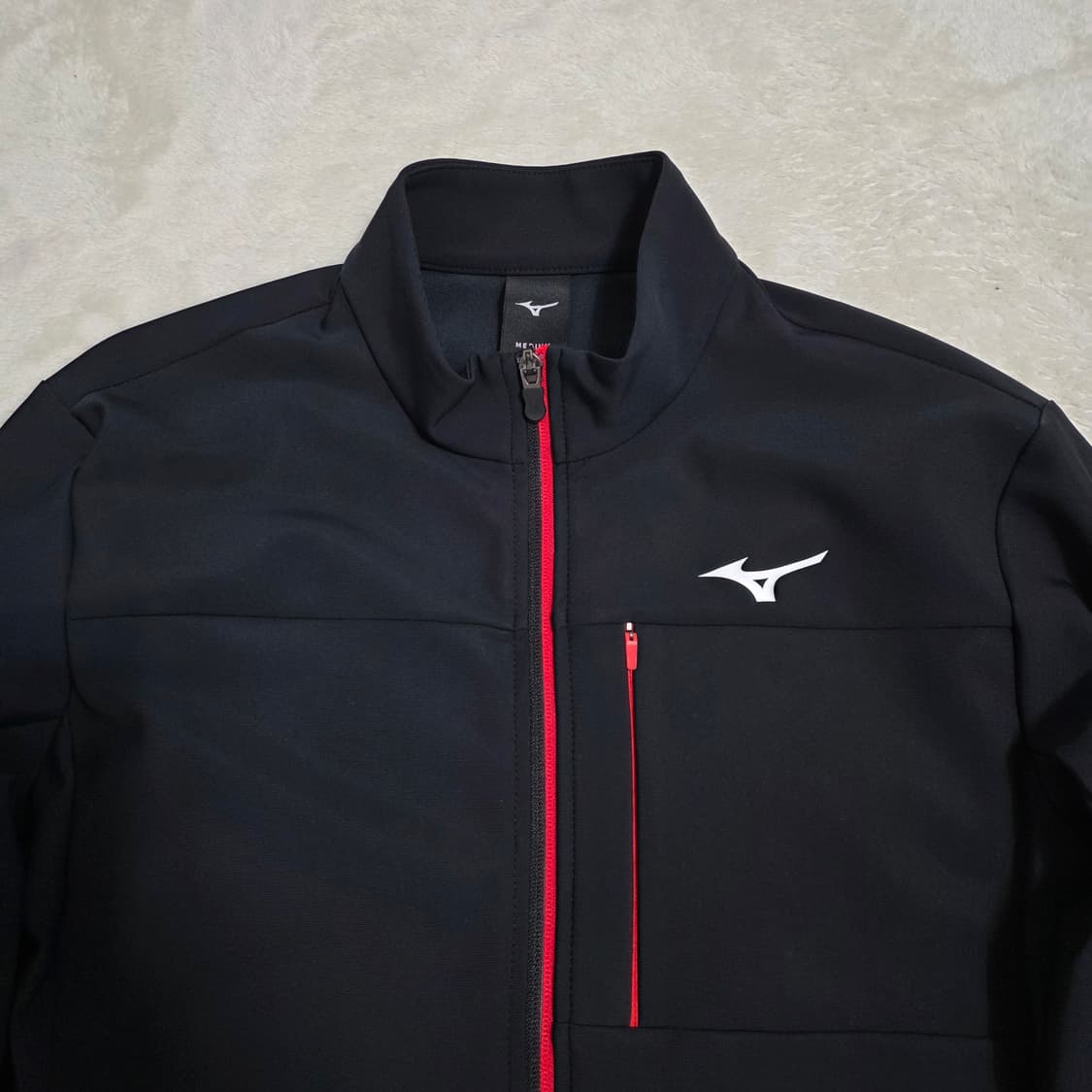 (M)여성 미즈노 져지 집업 자켓 약기모 블랙  상품이미지2